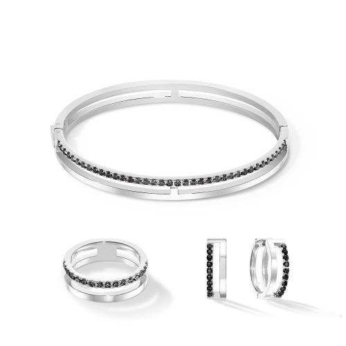 Фото Браслет Black-Silver Coeur de Lion 17см 0136/32-1317 17