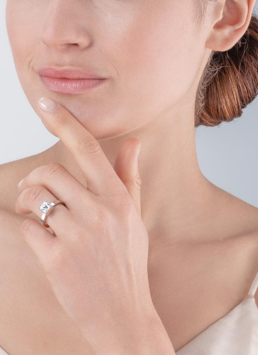 Фото Кольцо Crystal silver Coeur de Lion 0500/40-1817 54