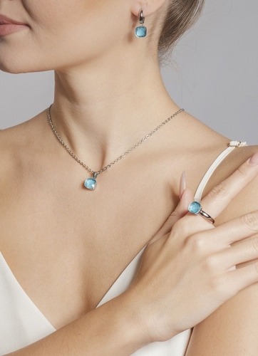 Фото Кольцо Firenze Qudo 610072 BL/S