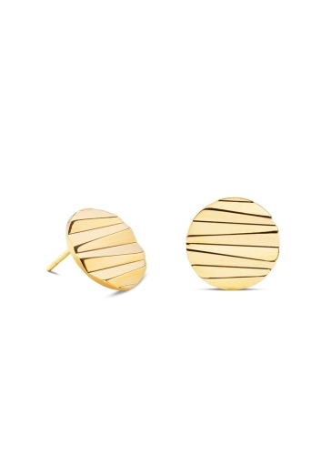 Фото Серьги Round Wave Gold Coeur de Lion 0143/21-1600