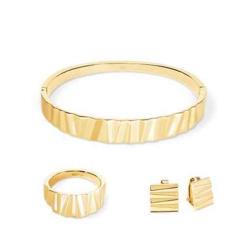 Фото Кольцо Classic Wave Gold Coeur de Lion 0141/40-1600 60