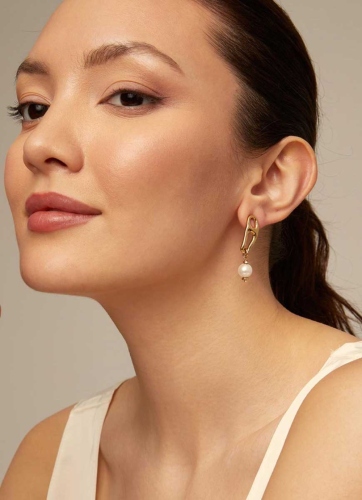 Фото Серьги Pearl & Match с золотом UNOde50 PEN0918BPLORO0U