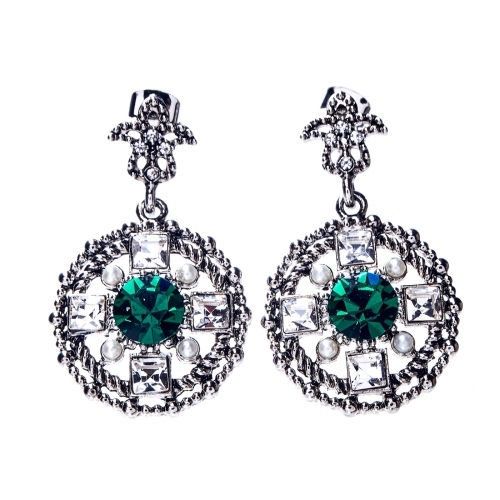 Фото Серьги Moon Paris Vintage диски MV-1811-005 серебристый