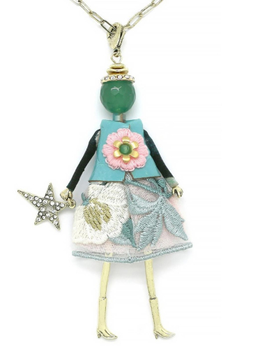 Фото Подвеска Miamelie кукла Дениз со звездой в синем