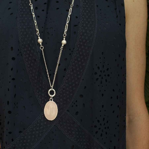 Фото Колье ROSE QUARTZ Elegia Fiore Luna LN5154 R/S