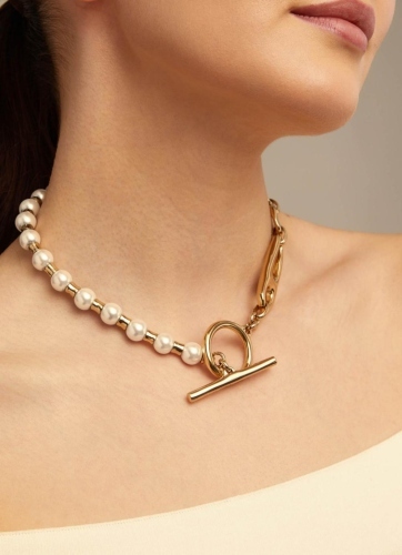 Фото Ожерелье Pearl & Match с золотом UNOde50 COL1841BPLORO0U