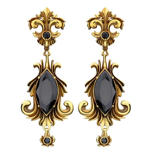 Фото Серьги Barocco Granato Fiore di Firenze OR190520 NERO