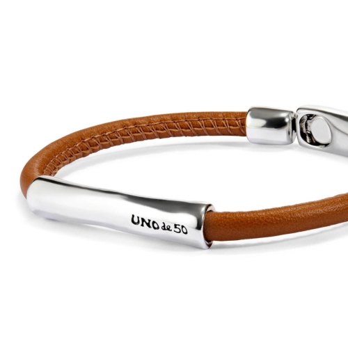Фото Кожаный браслет Ser Natural с серебром UNOde50 PUL2462CAMMTL0L