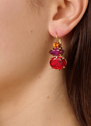 Серьги PARSANA SG RED / PINK НЕТ В ФИДЕ DYRBERG/KERN 470065