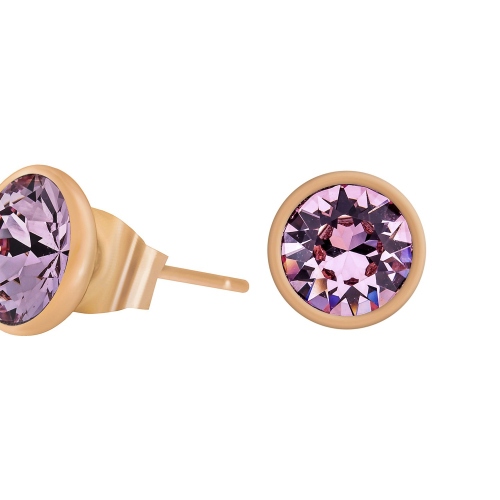 Фото Пусеты Light Rose Kristal Fiore Luna SWE297 LR RG