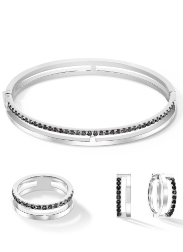 Фото Кольцо Eternal Unity silver-black Coeur de Lion 0136/40-1317 58