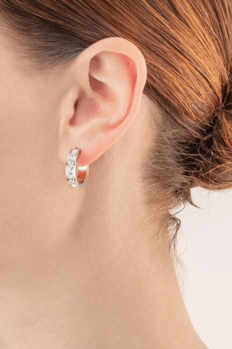 Фото Серьги Crystal-Silver Coeur de Lion 0131/21-1817