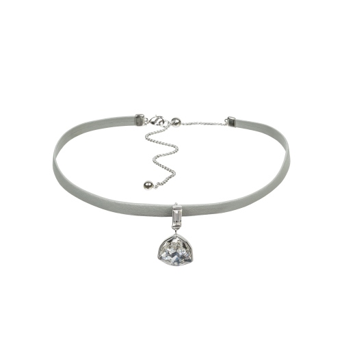 Фото Колье Crystal / Grey Leather Kristal Fiore Luna B2110SW-N06.1 BW/S