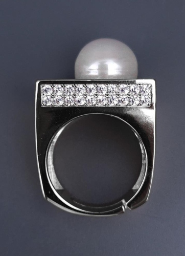 Кольцо Madreperla MP02001033 silver/white