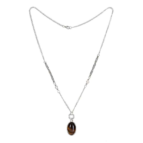 Фото Колье COFFE AGATE Elegia Fiore Luna LN5153 BR/S