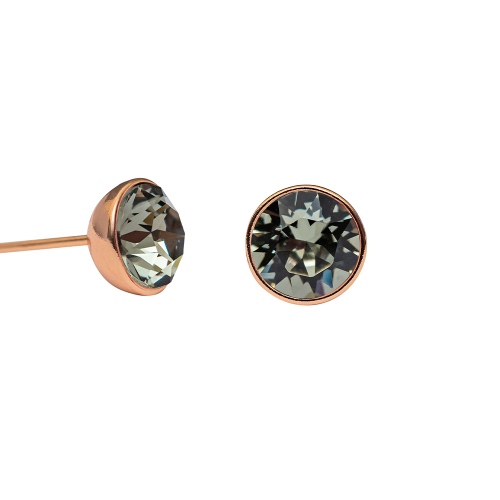 Фото Пусеты Black Dia Kristal Fiore Luna SWE298 BLD RG