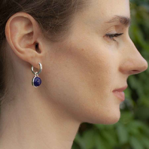 Фото Серьги NATURAL LAPIS Elegia Fiore Luna LE1111 BL/S