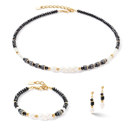 Фото Серьги Black-White Coeur de Lion 1132/21-1314