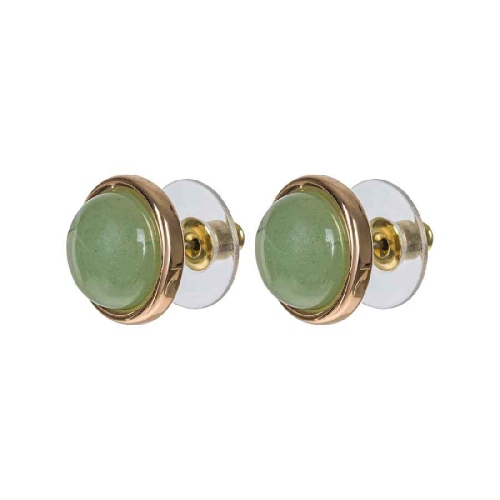 Фото Пусеты GREEN AVENTURINE Elegia Fiore Luna LE1109 G/G
