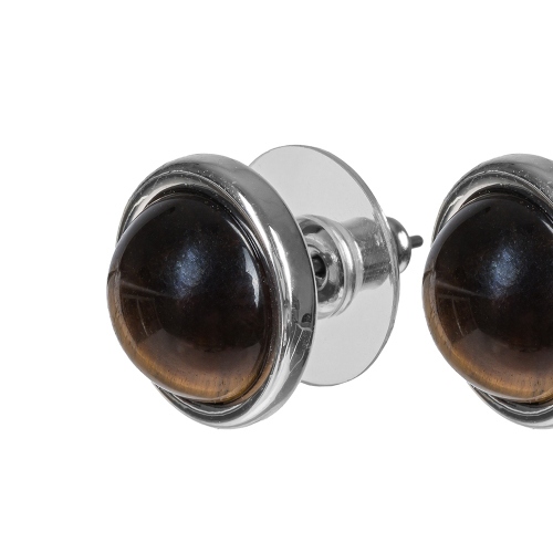 Фото Пусеты TIGER EYE Elegia Fiore Luna LE1110 BR/S