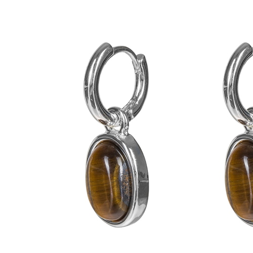 Фото Серьги TIGER EYE Elegia Fiore Luna LE1203 BR/S