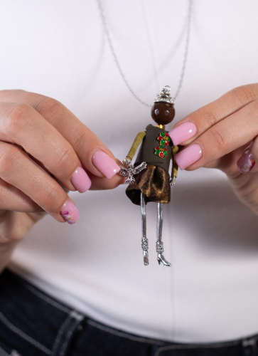 Фото Подвеска Miamelie кукла Джессика с птицей