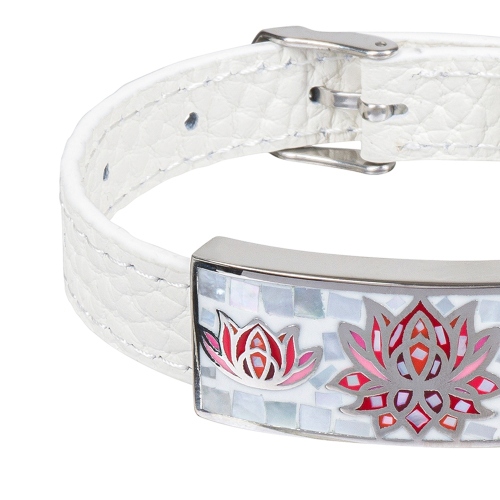 Фото Браслет на белом кожанном ремешке Fiore Luna Classic Fiore Luna CB03596-5A