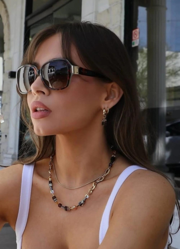 Фото Серьги Brown-Gold Coeur de Lion 4524/21-1116