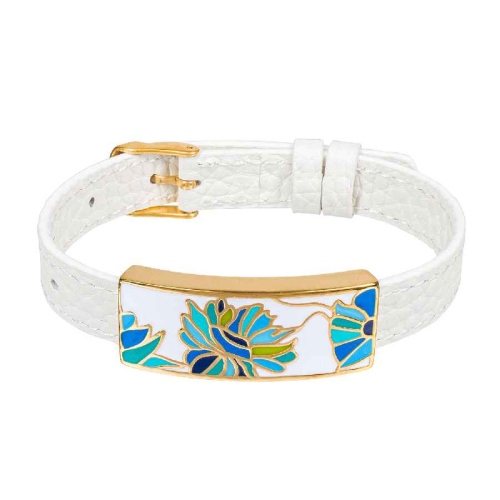 Фото Браслет на белом кожанном ремешке Fiore Luna Classic Fiore Luna CB03599-23A