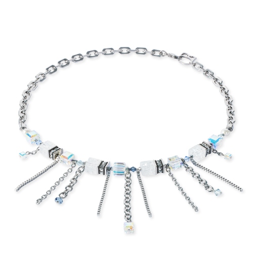 Фото Колье Sunray Cube Boheme silver white Coeur de Lion 3020/10-1817