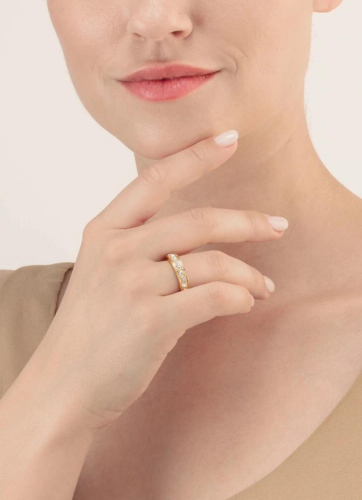 Фото Кольцо Crystal-Gold Coeur de Lion 0131/40-1816 52