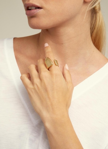 Фото Кольцо The Crevice с золотом UNOde50 ANI0248ORO000XL