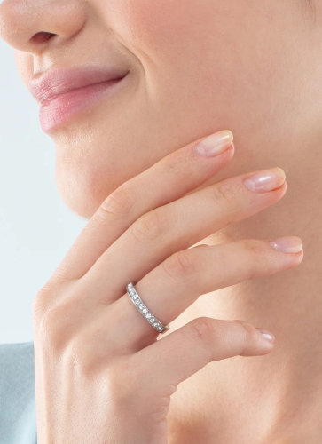 Фото Кольцо Crystal-Silver 17.2 мм Coeur de Lion 0127/40-1817 54