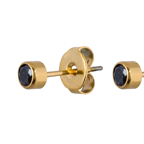 Фото Пусеты Cubic zirconia Black Fiore Luna Classic SWE0128 BL G