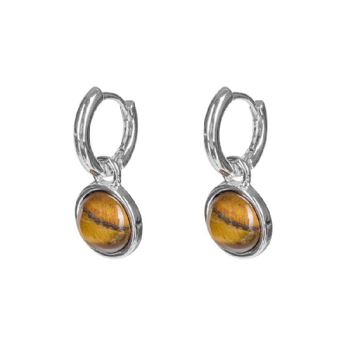 Фото Серьги TIGER EYE Elegia Fiore Luna LE1115 BR/S