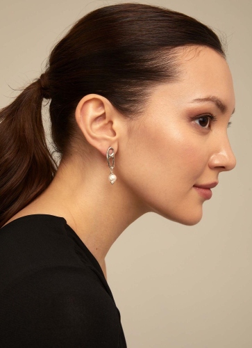 Фото Серьги Pearl & Match с серебром UNOde50 PEN0918BPLMTL0U
