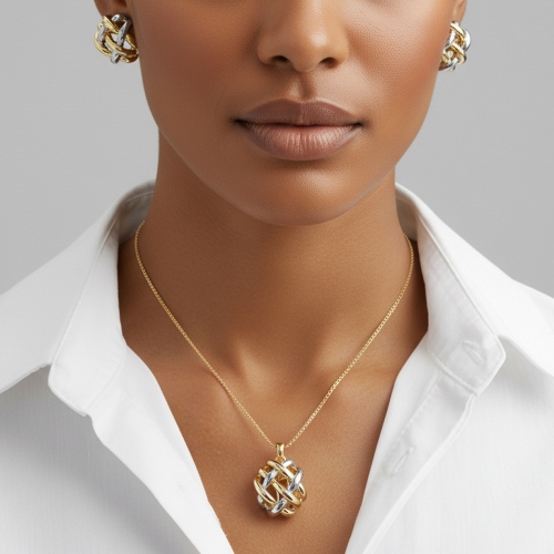 Комплект колье+серьги Fiore Luna SG205896E-001 G