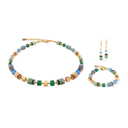 Фото Колье Green-Blue-Peach Coeur de Lion 3039/10-0551