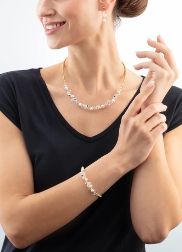 Фото Серьги Crystal-Gold Coeur de Lion 1136/21-1816