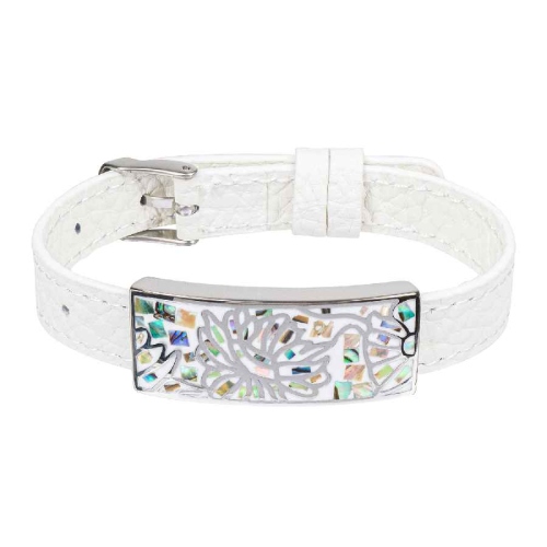 Фото Браслет на белом кожанном ремешке Fiore Luna Classic Fiore Luna CB03598-7A