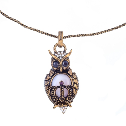 Фото Колье Alcozer&J опал сапфир жемчуг гранат Swarovski  AL2411-C88HT24