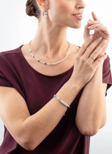 Фото Браслет 19 см Crystal-Silver Coeur de Lion 0146/32-1817 19