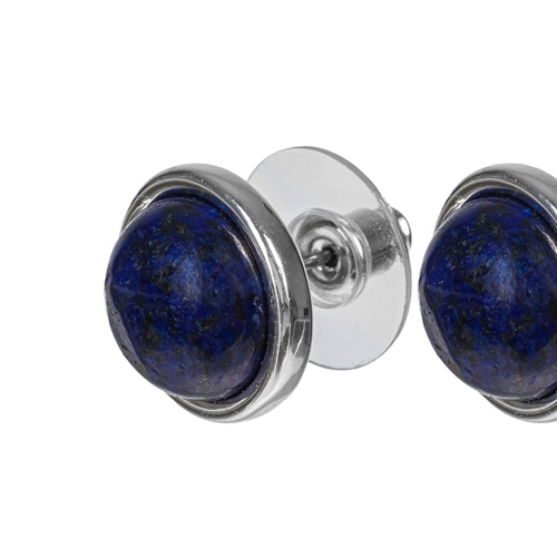 Фото Пусеты NATURAL LAPIS Elegia Fiore Luna LE1106 BL/S