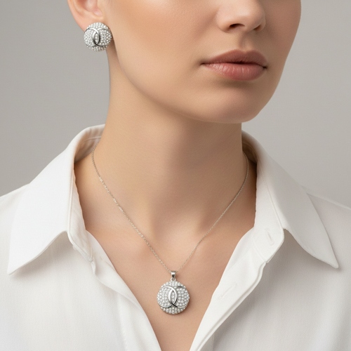 Комплект колье+серьги Fiore Luna SG208408E-002 S