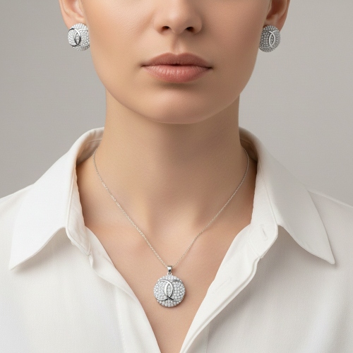 Комплект колье+серьги Fiore Luna SG208408E-002 S