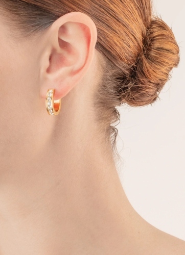 Фото Серьги Crystal-Gold Coeur de Lion 0131/21-1816