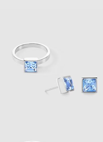 Фото Кольцо Light Blue-Silver Coeur de Lion 0500/40-0741 56