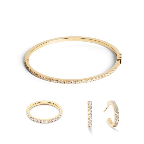 Фото Серьги Hoop Crystal-Gold Coeur de Lion 0146/23-1816