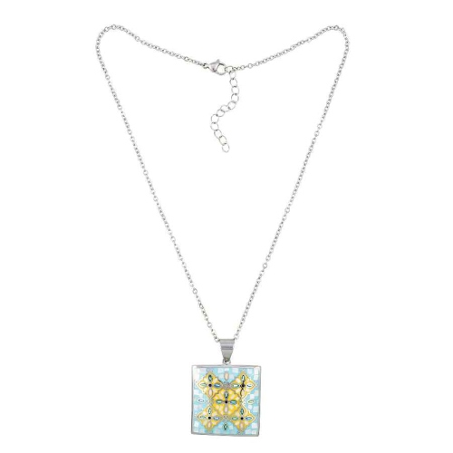 Фото Колье ENAMEL MIX Art Deco Fiore Luna BP03194-2 M/S