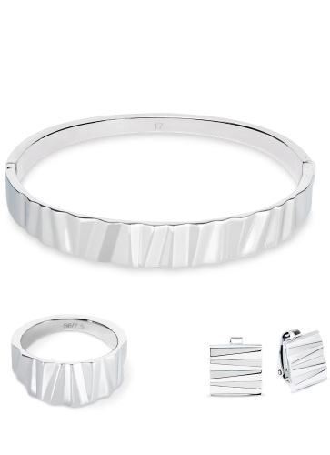 Фото Кольцо 17,2 Classic Wave Silber Coeur de Lion 0141/40-1700